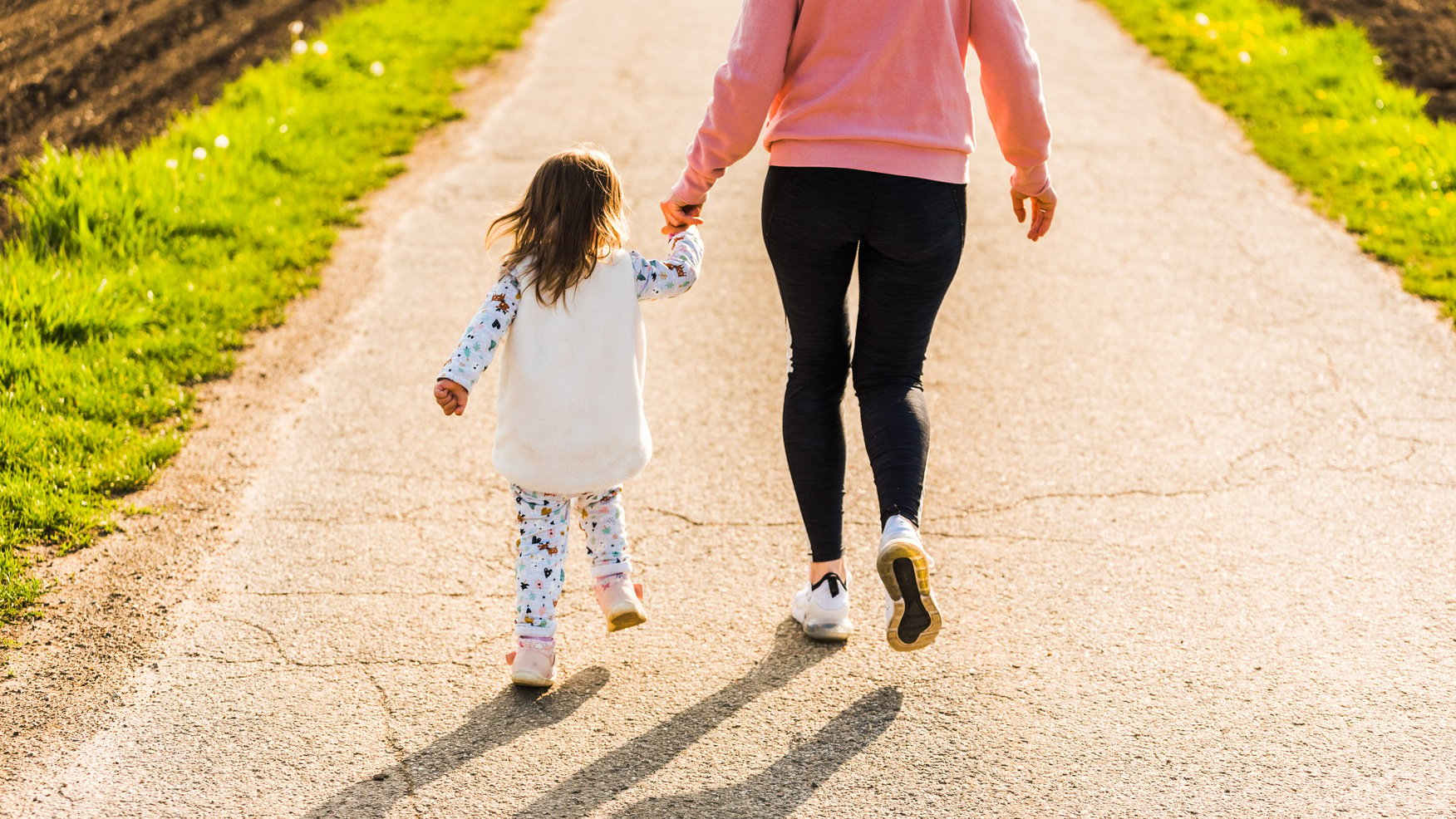 Mother and Child Walking